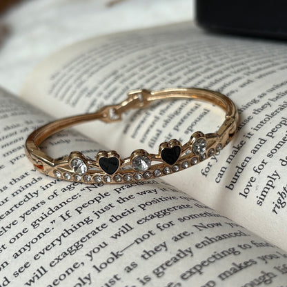 Ebon Heartline Bangle Bracelet