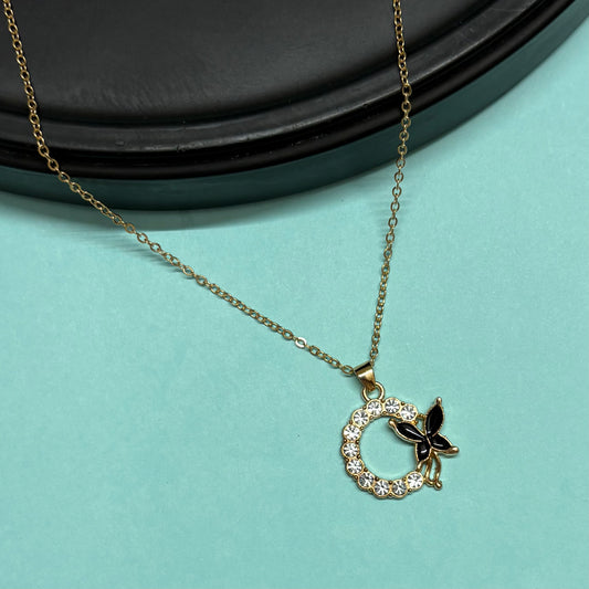 Celestia Butterfly Wreath Necklace