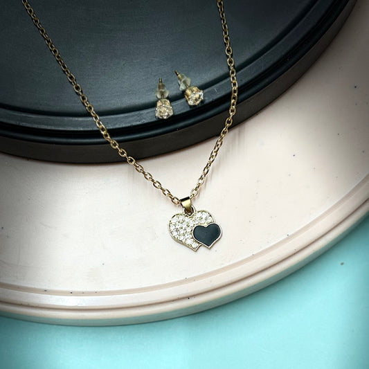 Dual Heart Sparkle Set