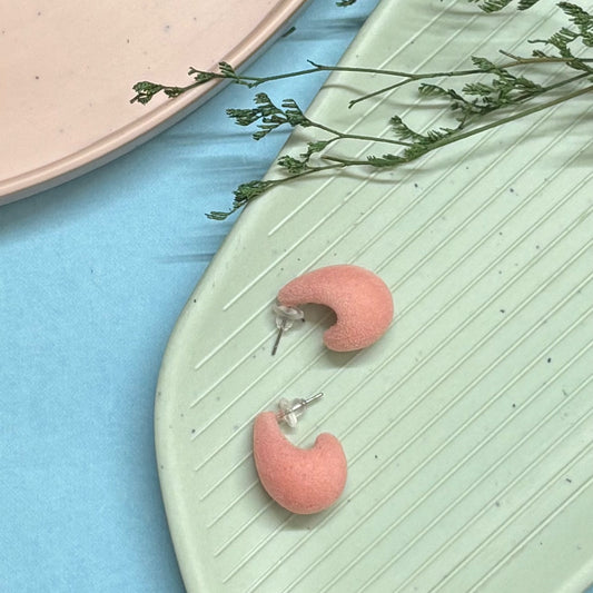 Peach Puff Studs